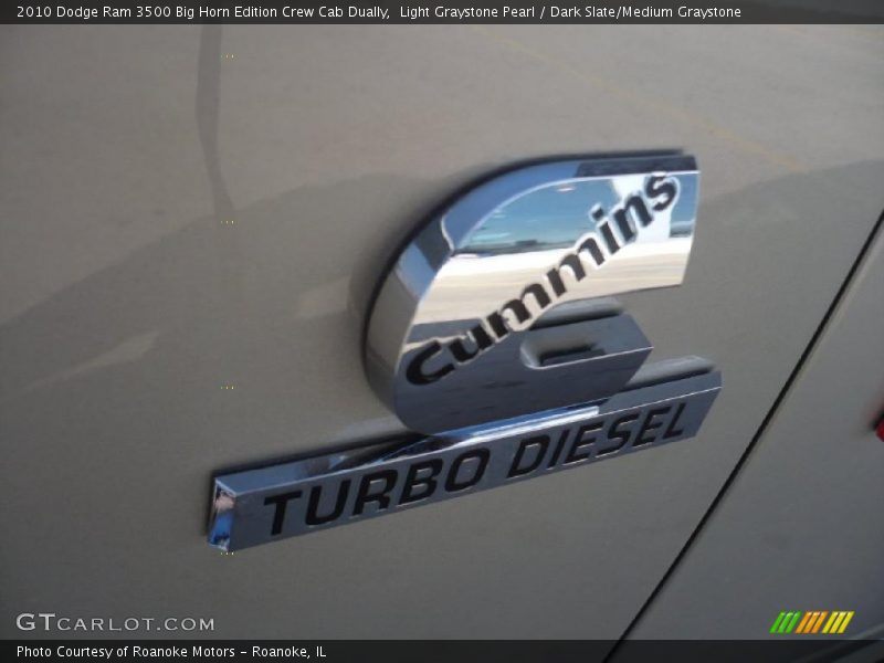 Light Graystone Pearl / Dark Slate/Medium Graystone 2010 Dodge Ram 3500 Big Horn Edition Crew Cab Dually