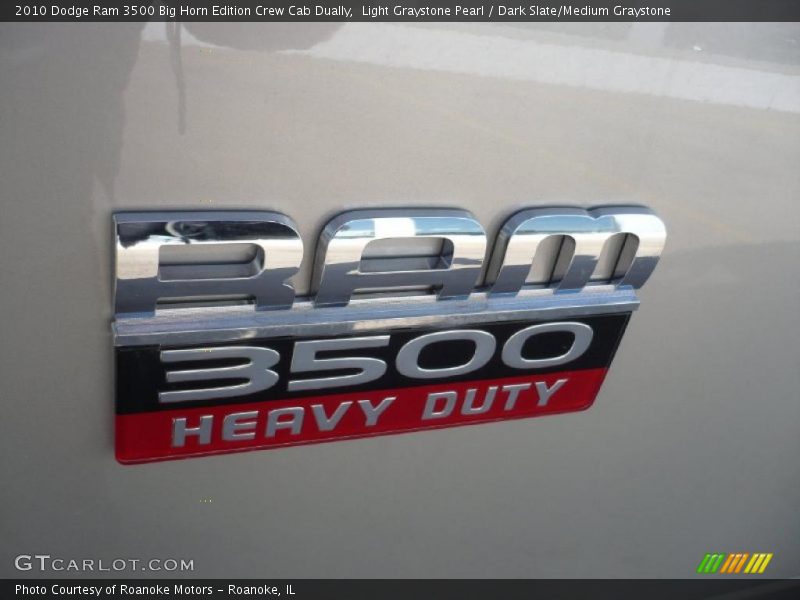 Light Graystone Pearl / Dark Slate/Medium Graystone 2010 Dodge Ram 3500 Big Horn Edition Crew Cab Dually
