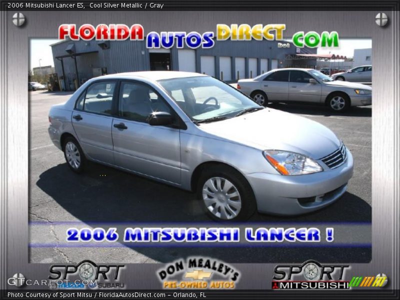 Cool Silver Metallic / Gray 2006 Mitsubishi Lancer ES