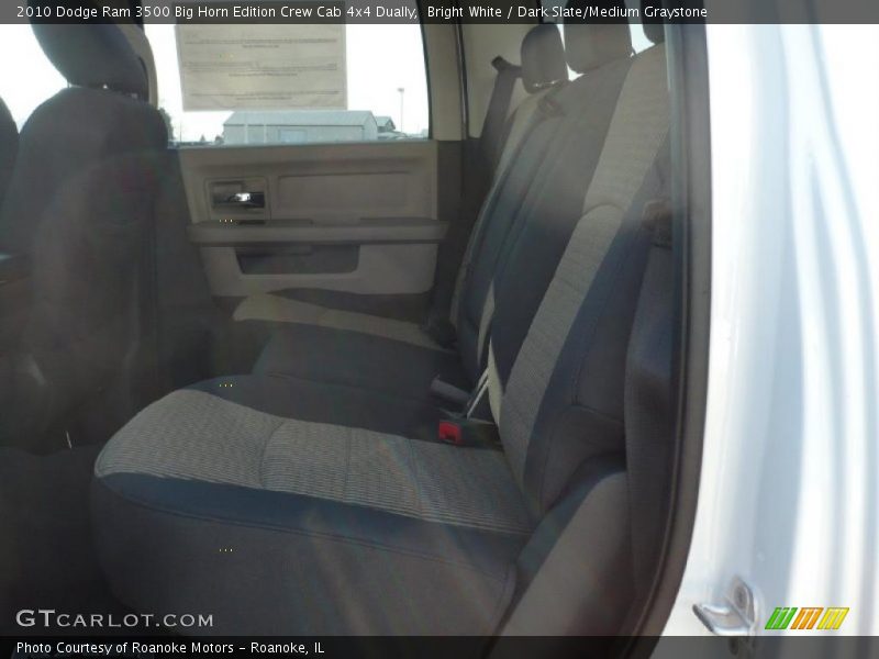 Bright White / Dark Slate/Medium Graystone 2010 Dodge Ram 3500 Big Horn Edition Crew Cab 4x4 Dually