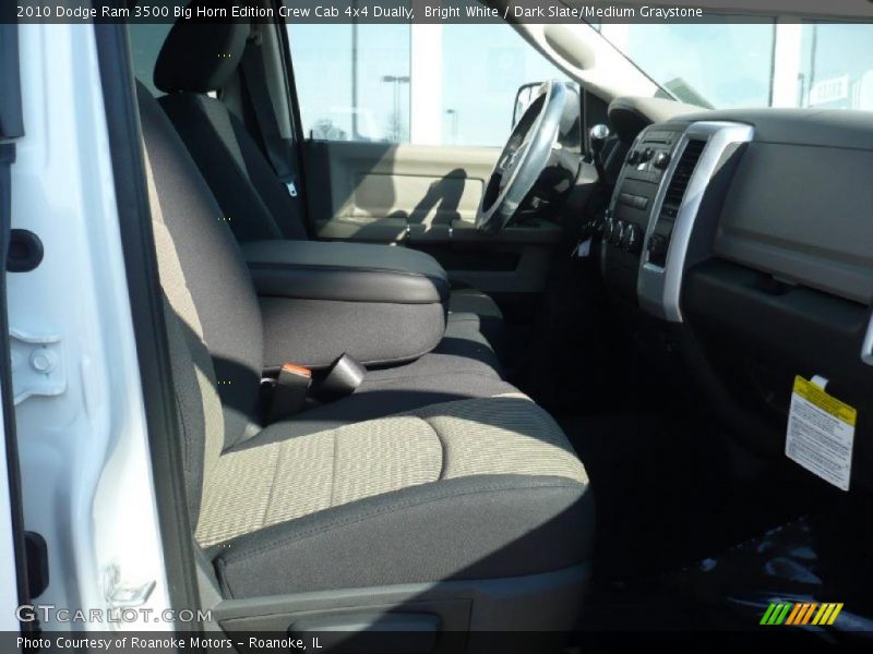 Bright White / Dark Slate/Medium Graystone 2010 Dodge Ram 3500 Big Horn Edition Crew Cab 4x4 Dually
