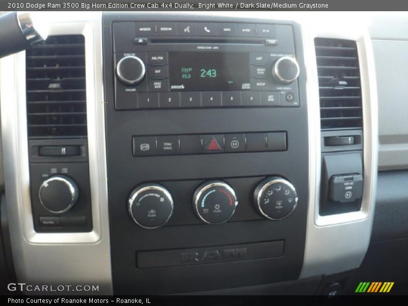 Bright White / Dark Slate/Medium Graystone 2010 Dodge Ram 3500 Big Horn Edition Crew Cab 4x4 Dually