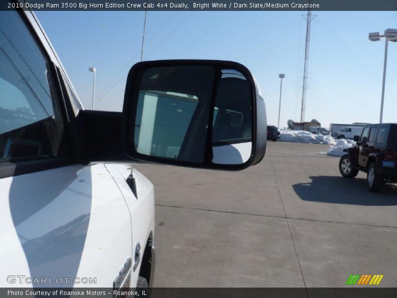 Bright White / Dark Slate/Medium Graystone 2010 Dodge Ram 3500 Big Horn Edition Crew Cab 4x4 Dually