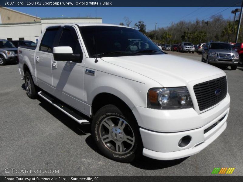 Oxford White / Black 2007 Ford F150 FX2 Sport SuperCrew