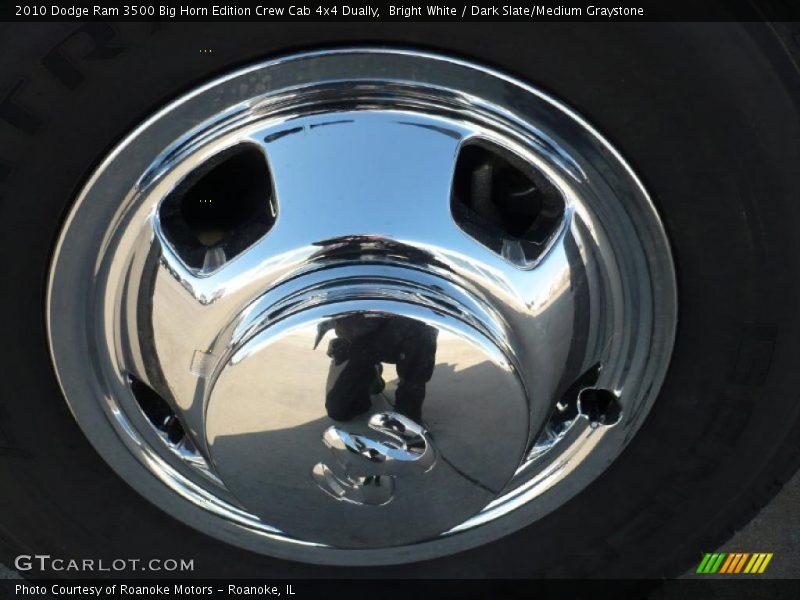 Bright White / Dark Slate/Medium Graystone 2010 Dodge Ram 3500 Big Horn Edition Crew Cab 4x4 Dually