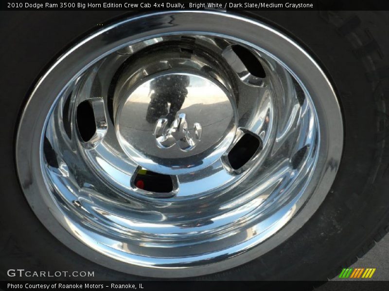 Bright White / Dark Slate/Medium Graystone 2010 Dodge Ram 3500 Big Horn Edition Crew Cab 4x4 Dually