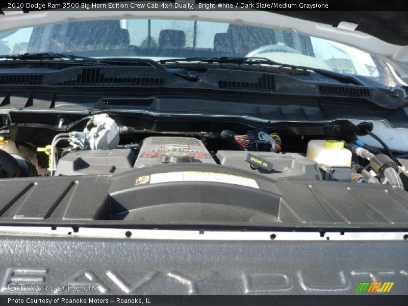Bright White / Dark Slate/Medium Graystone 2010 Dodge Ram 3500 Big Horn Edition Crew Cab 4x4 Dually