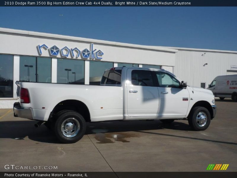 Bright White / Dark Slate/Medium Graystone 2010 Dodge Ram 3500 Big Horn Edition Crew Cab 4x4 Dually