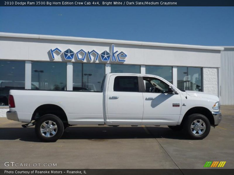Bright White / Dark Slate/Medium Graystone 2010 Dodge Ram 3500 Big Horn Edition Crew Cab 4x4