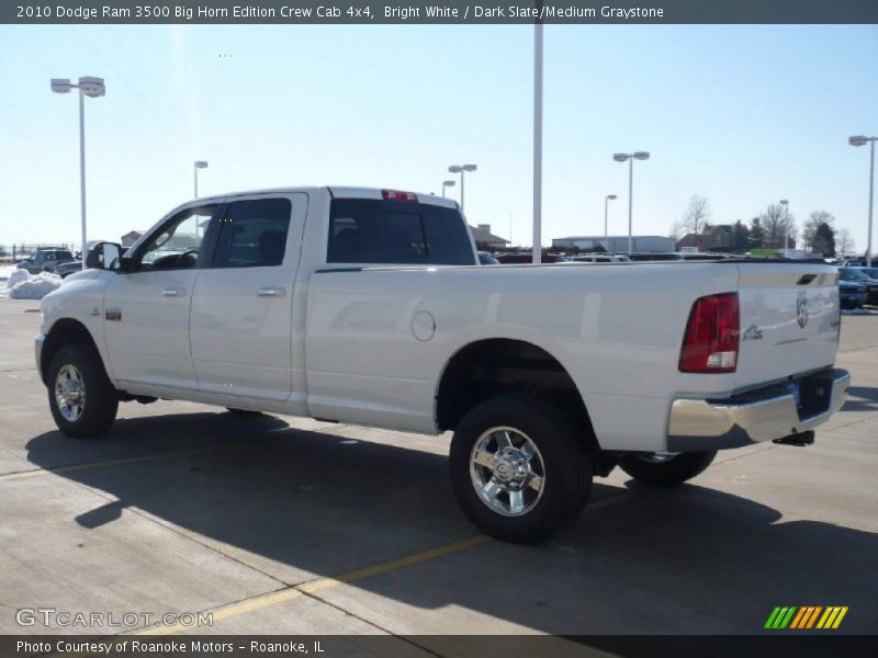 Bright White / Dark Slate/Medium Graystone 2010 Dodge Ram 3500 Big Horn Edition Crew Cab 4x4