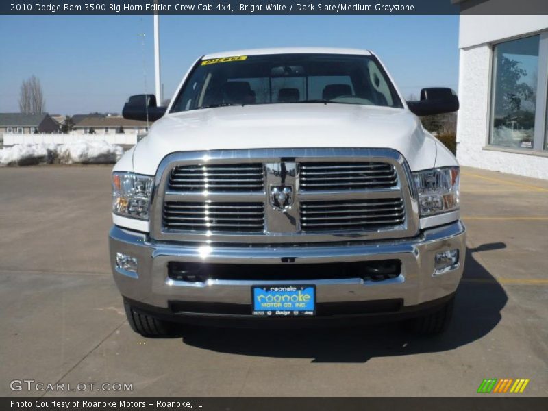 Bright White / Dark Slate/Medium Graystone 2010 Dodge Ram 3500 Big Horn Edition Crew Cab 4x4
