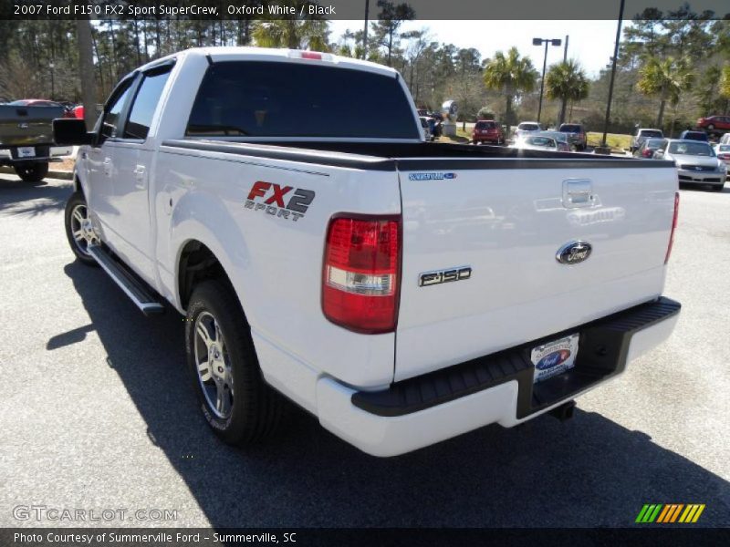 Oxford White / Black 2007 Ford F150 FX2 Sport SuperCrew