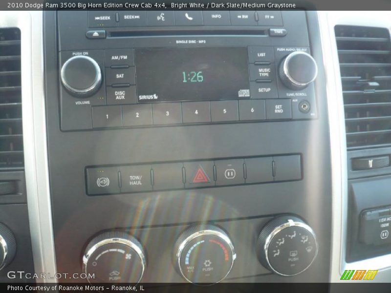 Bright White / Dark Slate/Medium Graystone 2010 Dodge Ram 3500 Big Horn Edition Crew Cab 4x4