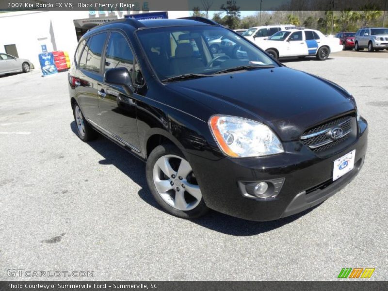 Black Cherry / Beige 2007 Kia Rondo EX V6
