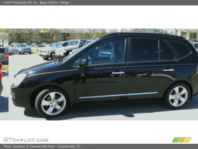 Black Cherry / Beige 2007 Kia Rondo EX V6
