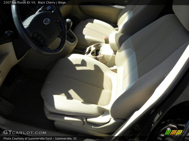 Black Cherry / Beige 2007 Kia Rondo EX V6