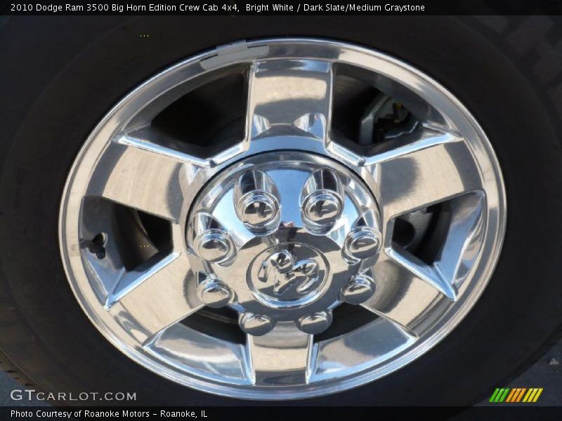 Bright White / Dark Slate/Medium Graystone 2010 Dodge Ram 3500 Big Horn Edition Crew Cab 4x4