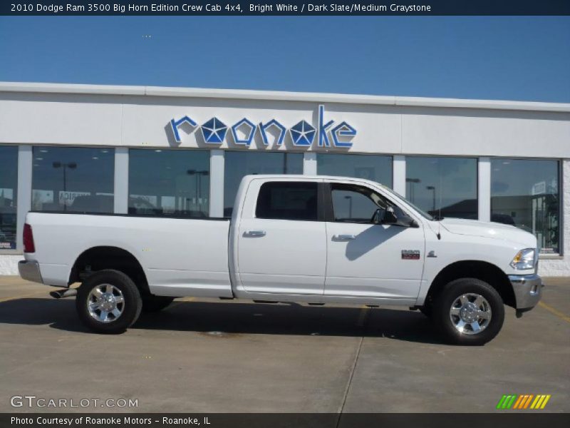 Bright White / Dark Slate/Medium Graystone 2010 Dodge Ram 3500 Big Horn Edition Crew Cab 4x4