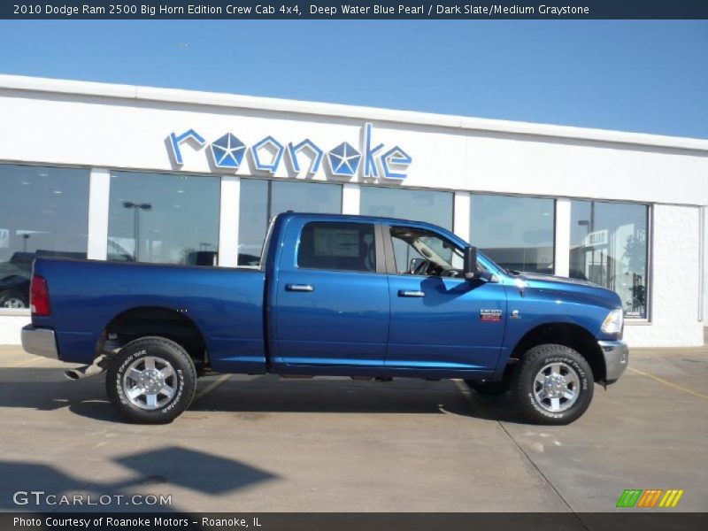 Deep Water Blue Pearl / Dark Slate/Medium Graystone 2010 Dodge Ram 2500 Big Horn Edition Crew Cab 4x4