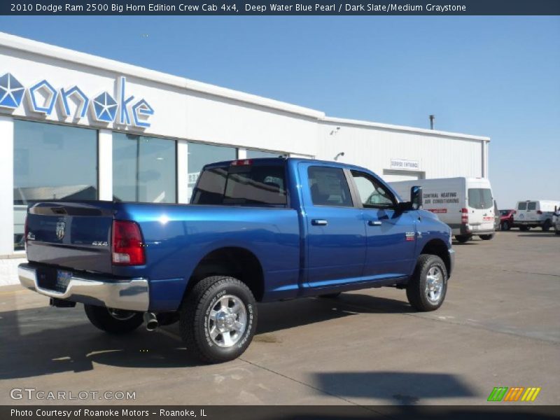 Deep Water Blue Pearl / Dark Slate/Medium Graystone 2010 Dodge Ram 2500 Big Horn Edition Crew Cab 4x4