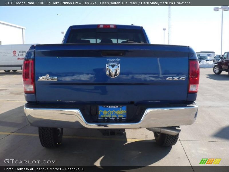 Deep Water Blue Pearl / Dark Slate/Medium Graystone 2010 Dodge Ram 2500 Big Horn Edition Crew Cab 4x4