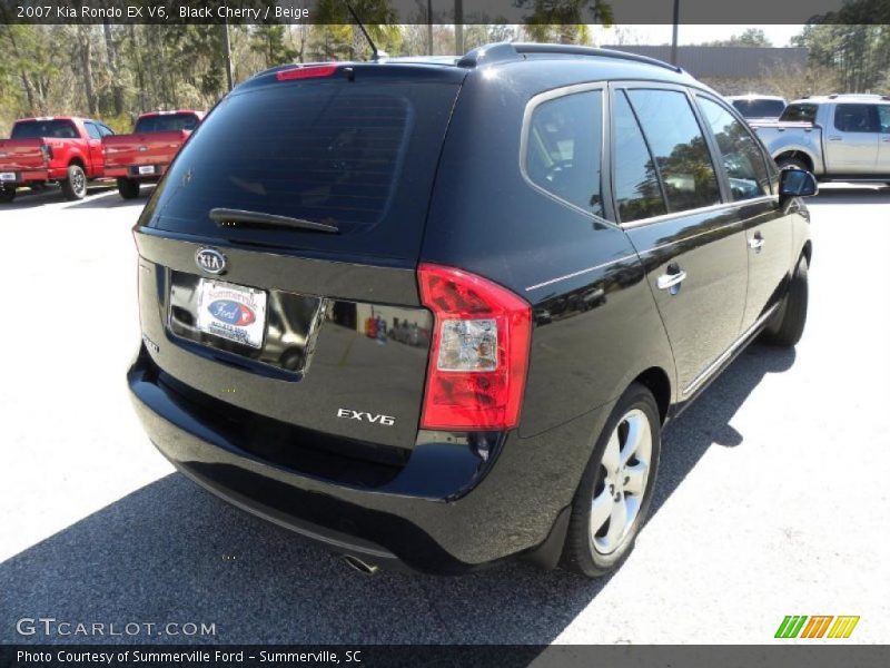 Black Cherry / Beige 2007 Kia Rondo EX V6