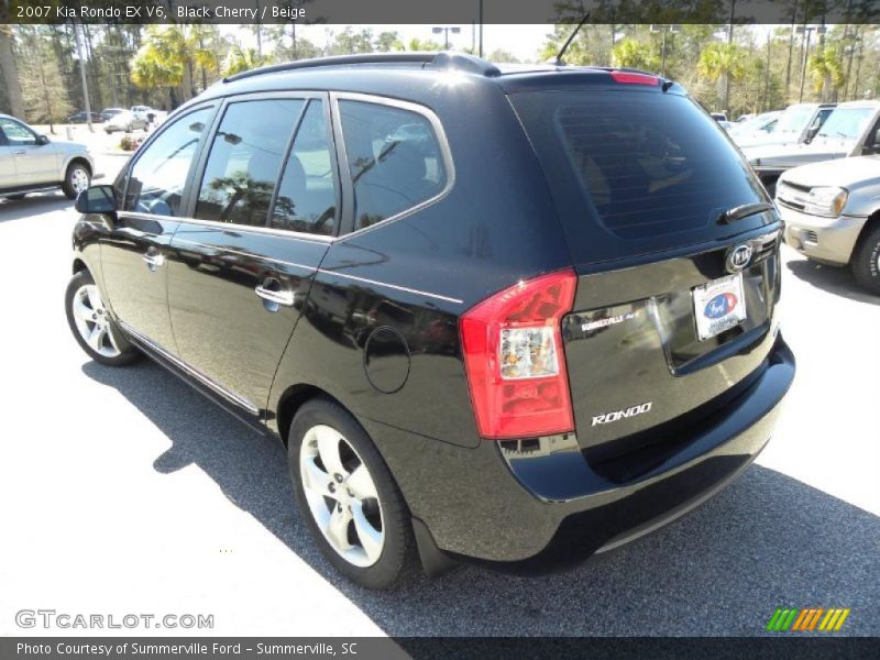 Black Cherry / Beige 2007 Kia Rondo EX V6