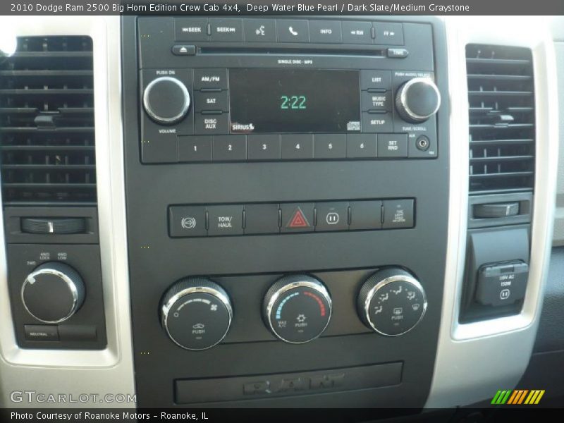 Deep Water Blue Pearl / Dark Slate/Medium Graystone 2010 Dodge Ram 2500 Big Horn Edition Crew Cab 4x4