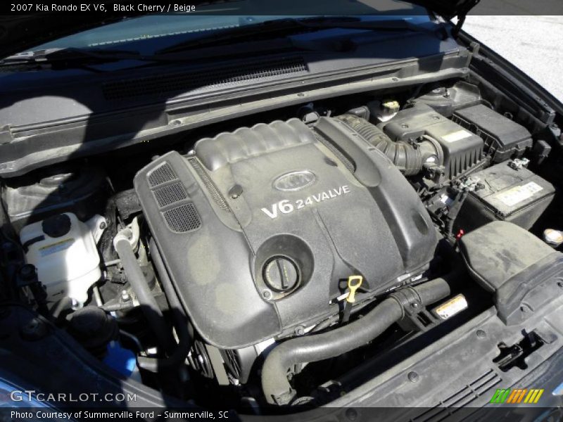 Black Cherry / Beige 2007 Kia Rondo EX V6