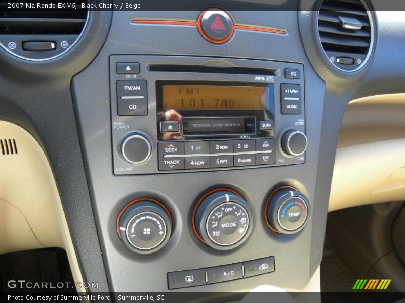 Black Cherry / Beige 2007 Kia Rondo EX V6