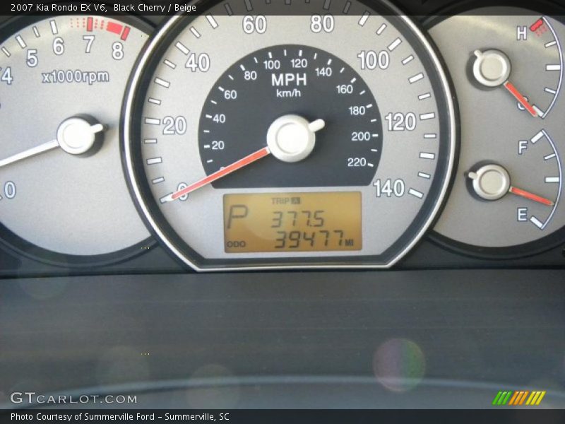 Black Cherry / Beige 2007 Kia Rondo EX V6
