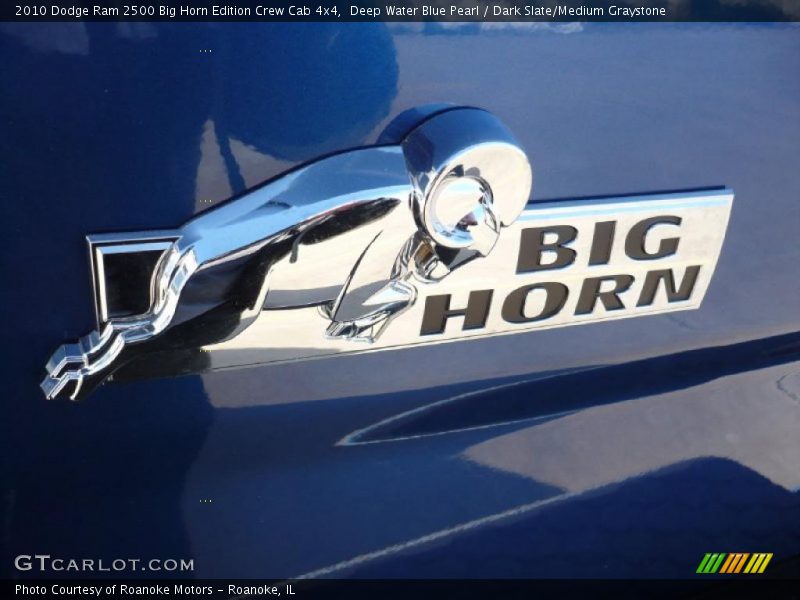 Deep Water Blue Pearl / Dark Slate/Medium Graystone 2010 Dodge Ram 2500 Big Horn Edition Crew Cab 4x4