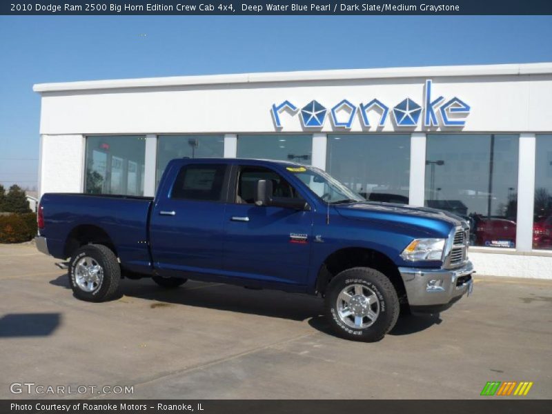 Deep Water Blue Pearl / Dark Slate/Medium Graystone 2010 Dodge Ram 2500 Big Horn Edition Crew Cab 4x4