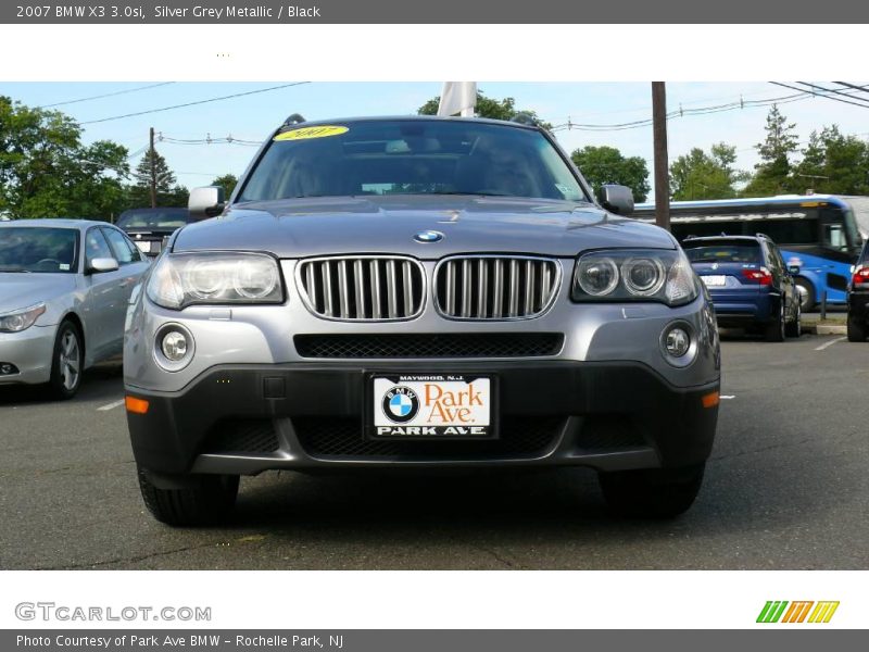 Silver Grey Metallic / Black 2007 BMW X3 3.0si
