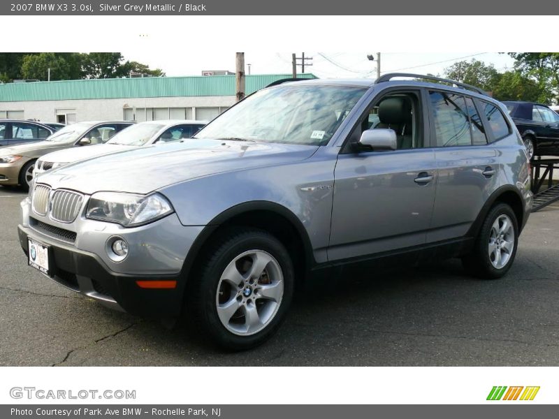 Silver Grey Metallic / Black 2007 BMW X3 3.0si