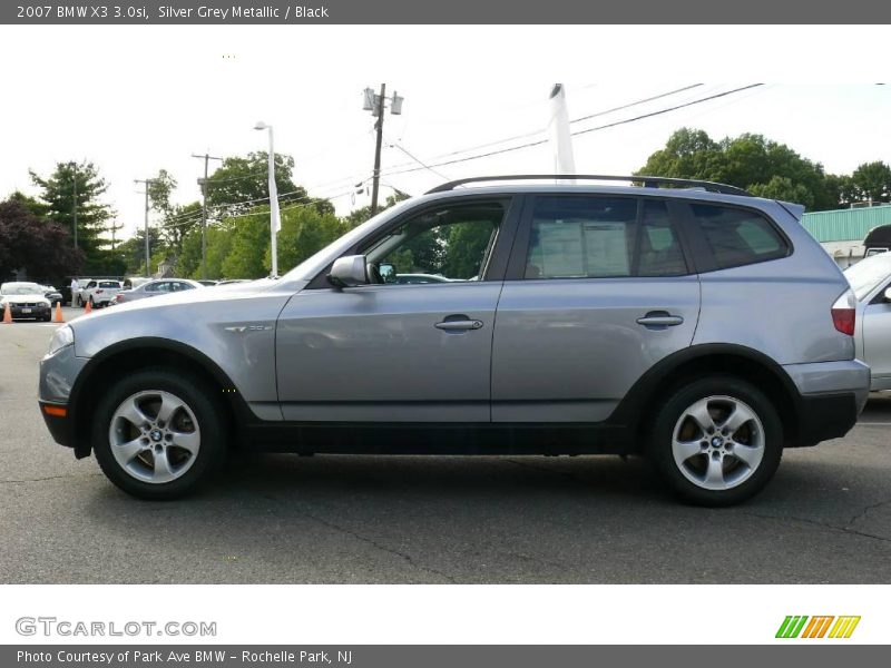 Silver Grey Metallic / Black 2007 BMW X3 3.0si
