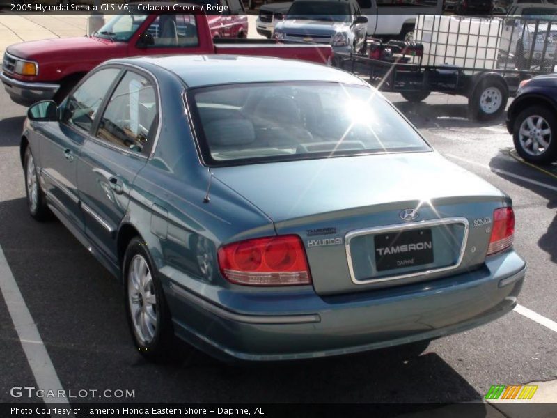 Celadon Green / Beige 2005 Hyundai Sonata GLS V6