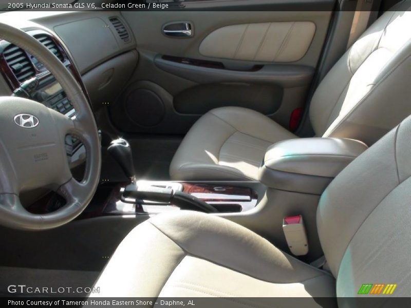 Celadon Green / Beige 2005 Hyundai Sonata GLS V6