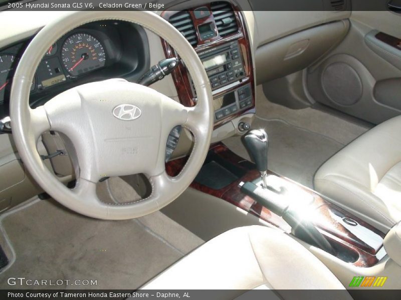 Celadon Green / Beige 2005 Hyundai Sonata GLS V6