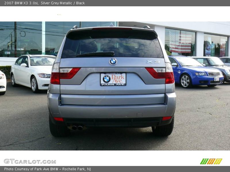 Silver Grey Metallic / Black 2007 BMW X3 3.0si