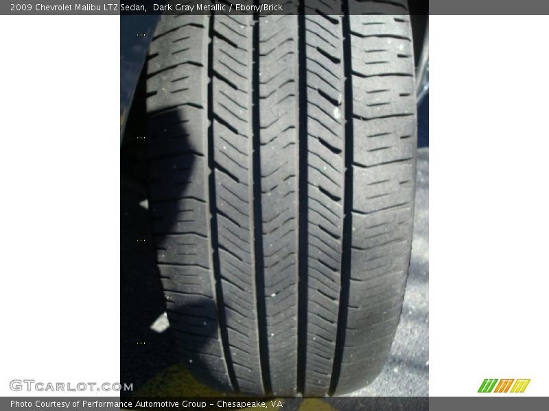 Dark Gray Metallic / Ebony/Brick 2009 Chevrolet Malibu LTZ Sedan