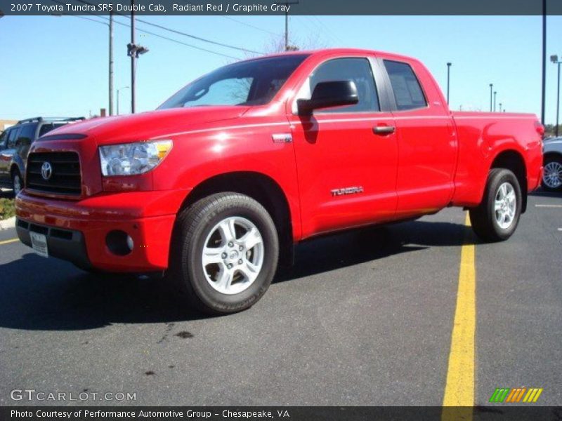 Radiant Red / Graphite Gray 2007 Toyota Tundra SR5 Double Cab