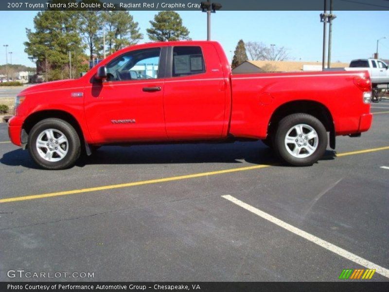 Radiant Red / Graphite Gray 2007 Toyota Tundra SR5 Double Cab