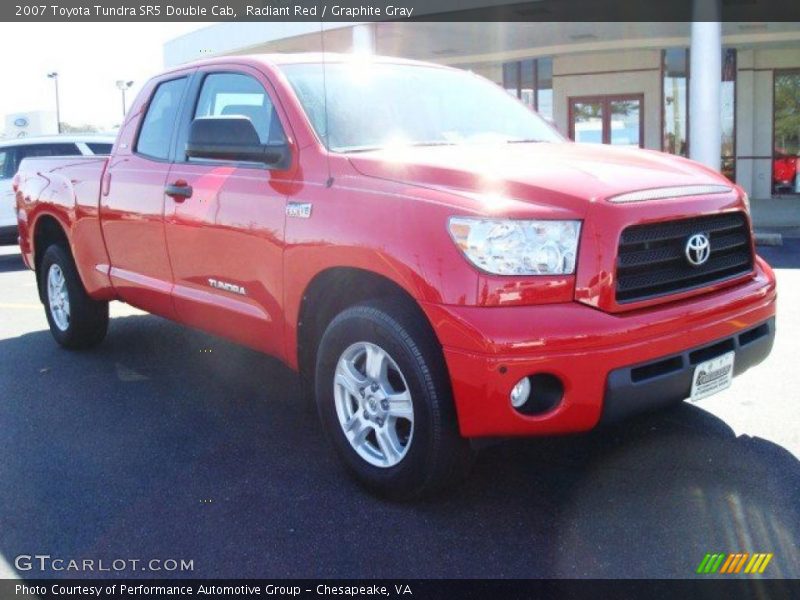 Radiant Red / Graphite Gray 2007 Toyota Tundra SR5 Double Cab