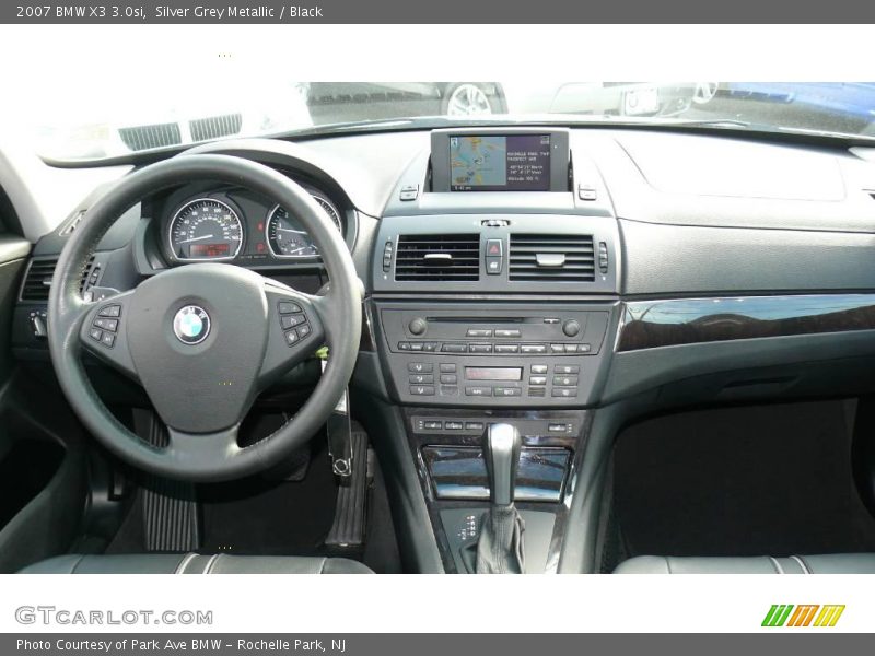 Silver Grey Metallic / Black 2007 BMW X3 3.0si