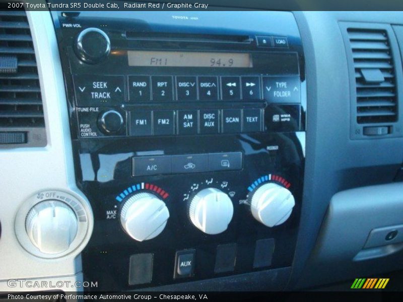 Radiant Red / Graphite Gray 2007 Toyota Tundra SR5 Double Cab