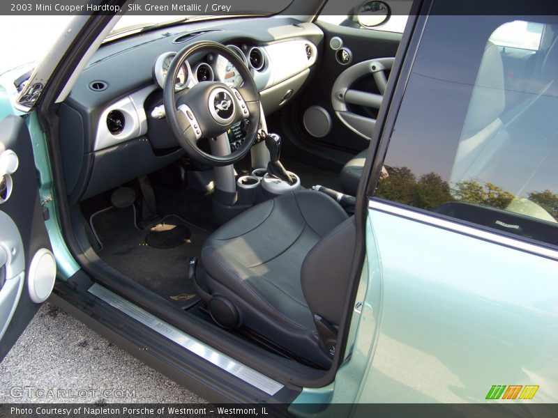 Silk Green Metallic / Grey 2003 Mini Cooper Hardtop
