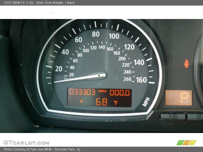 Silver Grey Metallic / Black 2007 BMW X3 3.0si