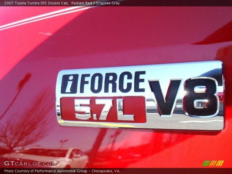Radiant Red / Graphite Gray 2007 Toyota Tundra SR5 Double Cab