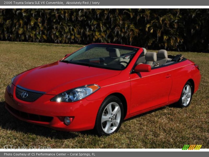 Absolutely Red / Ivory 2006 Toyota Solara SLE V6 Convertible